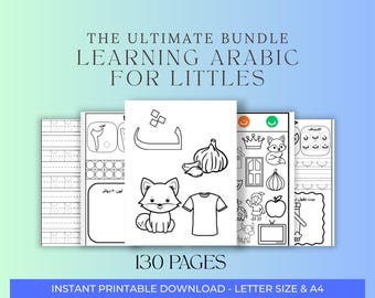 Arabic Learning Bundle for Littles: Alphabet & Numbers (Printable)