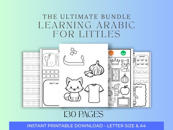 Arabic Learning Bundle for Littles: Alphabet & Numbers (Printable)