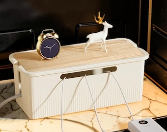 ケーブル管理ボックス｜電源タップオーガナイザー｜コード収納ボックス｜デスクトップケーブルオーガナイザー｜充電ケーブルホルダー｜配線隠し