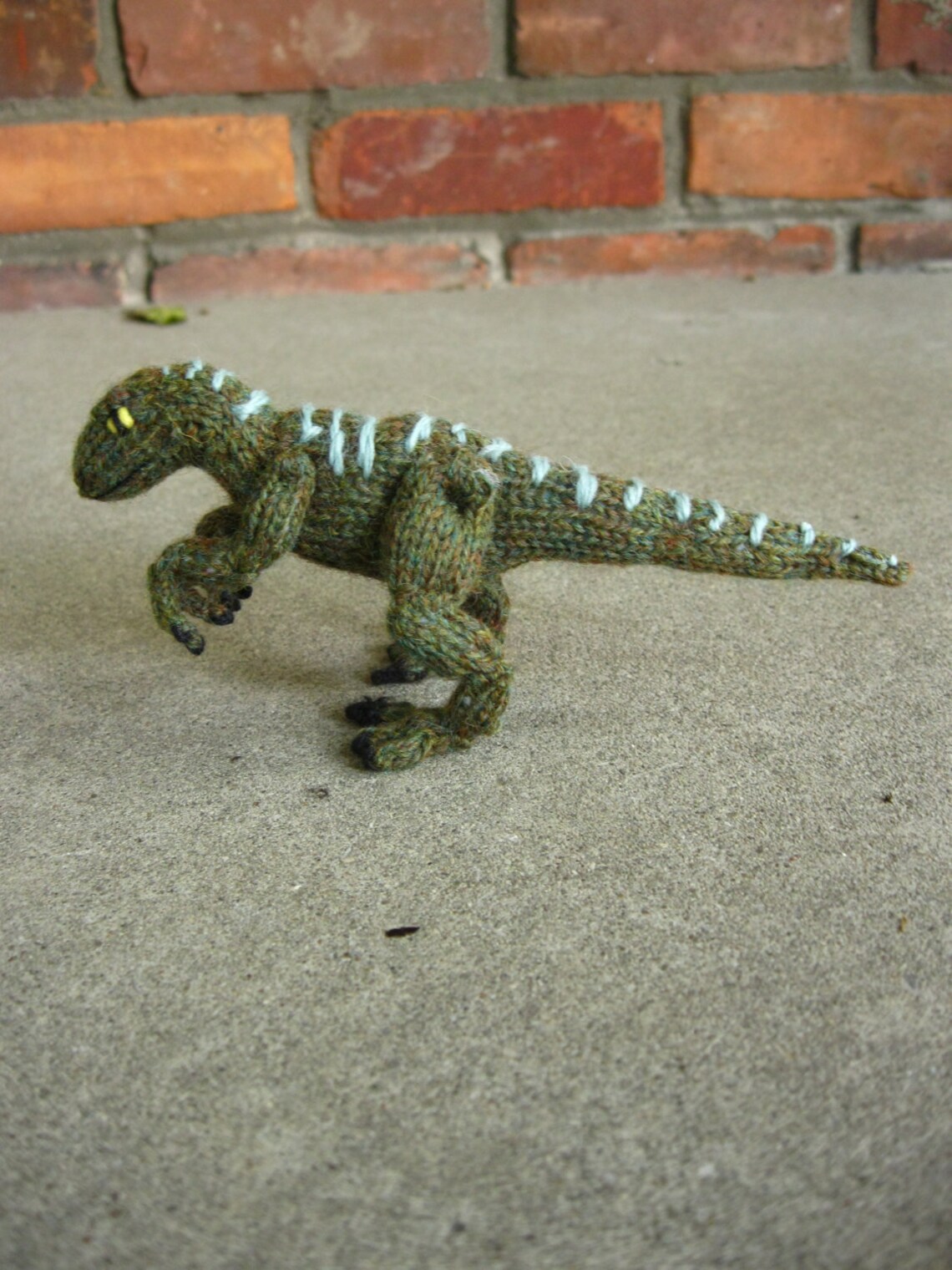 Tiny Knitted Delta the Velociraptor Jurassic World | Etsy