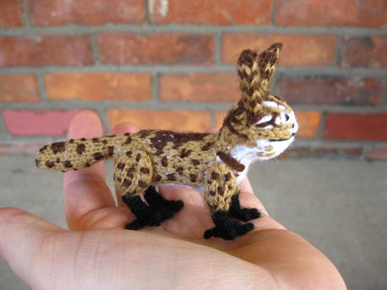 PATTERN ONLY Tiny/medium Sized Lothcat Tan/brown and Etsy