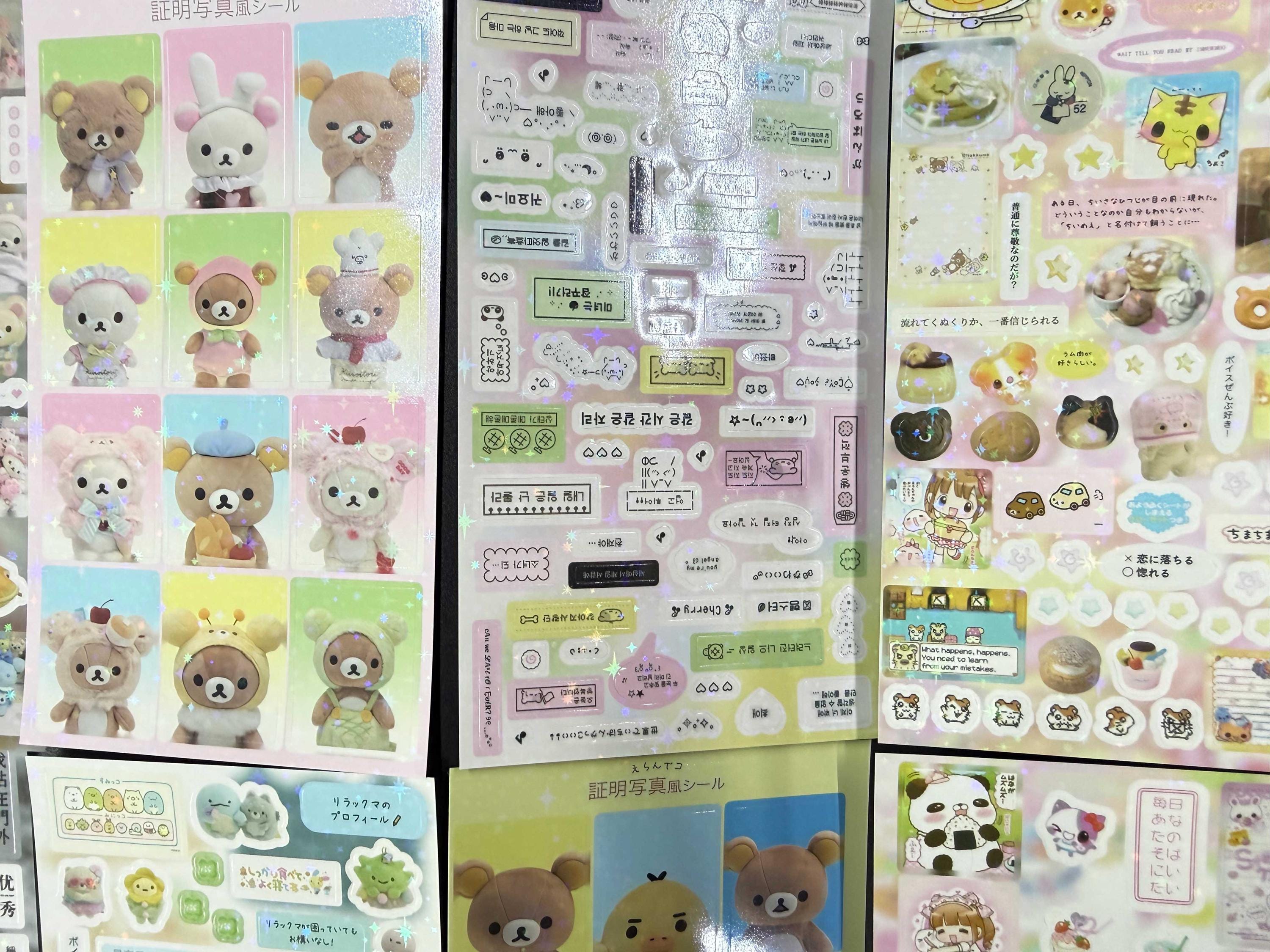 Kawaii Cute Sticker Pack – 10 Sheets Set | Aesthetic Cartoon Stickers ...