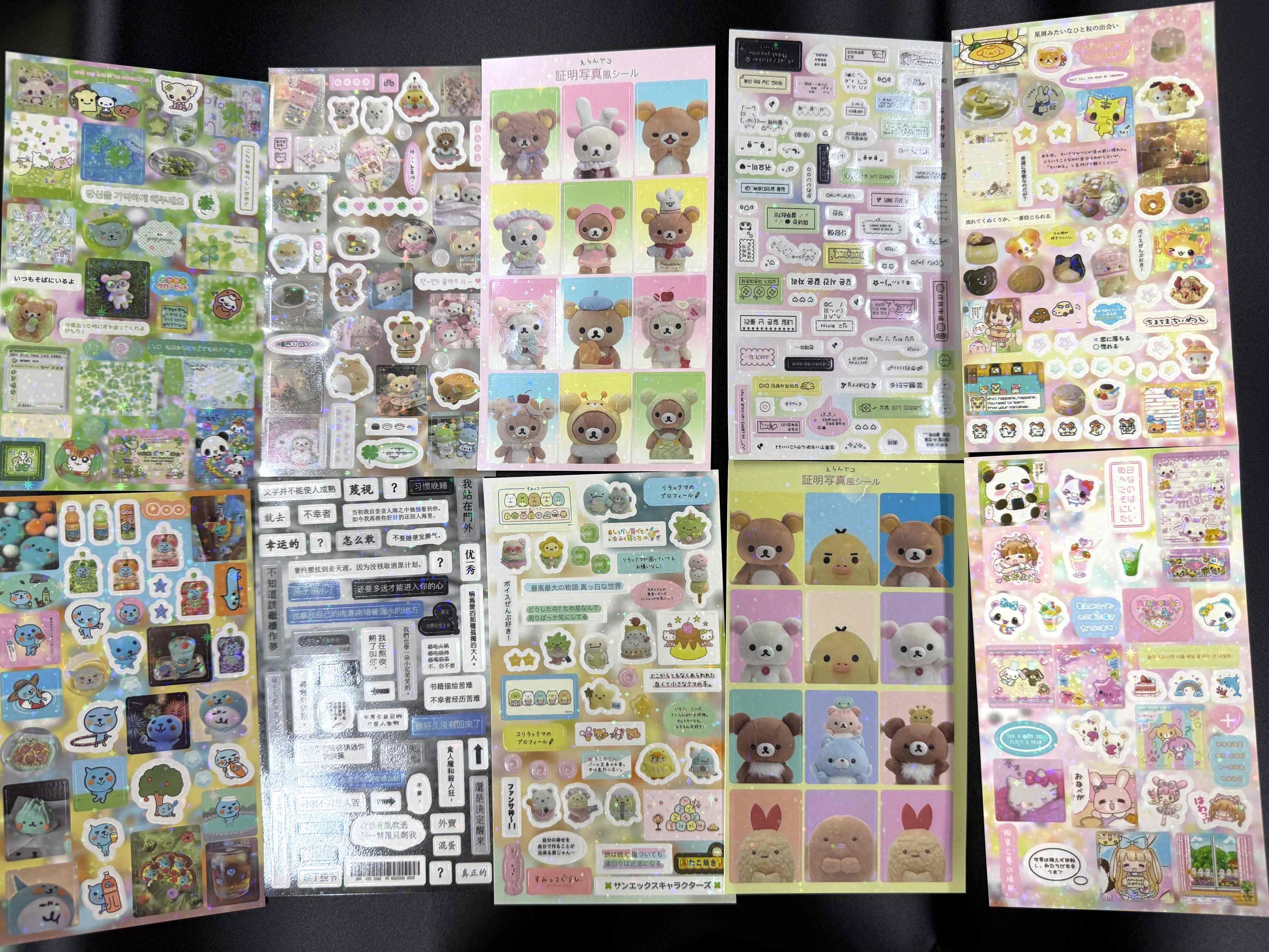 Kawaii Cute Sticker Pack – 10 Sheets Set | Aesthetic Cartoon Stickers ...