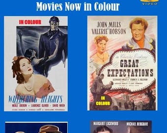 Cofanetto colorato di quattro film classici britannici