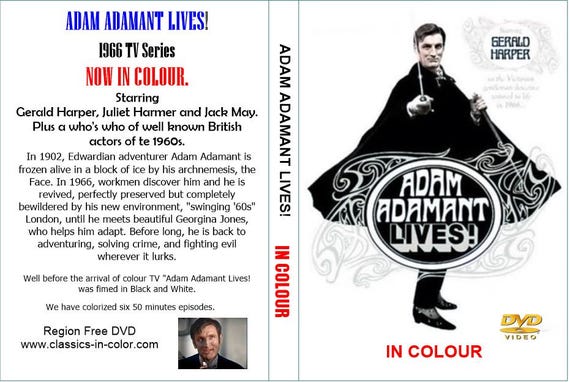 ADAM ADAMANT LIVES! in Colour DVDs