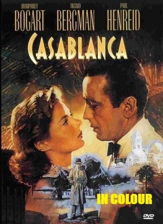CASABLANCA Humphrey Bogart in Colour DVD
