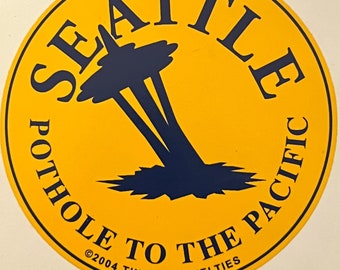 SEATTLE POTHOLE Sticker