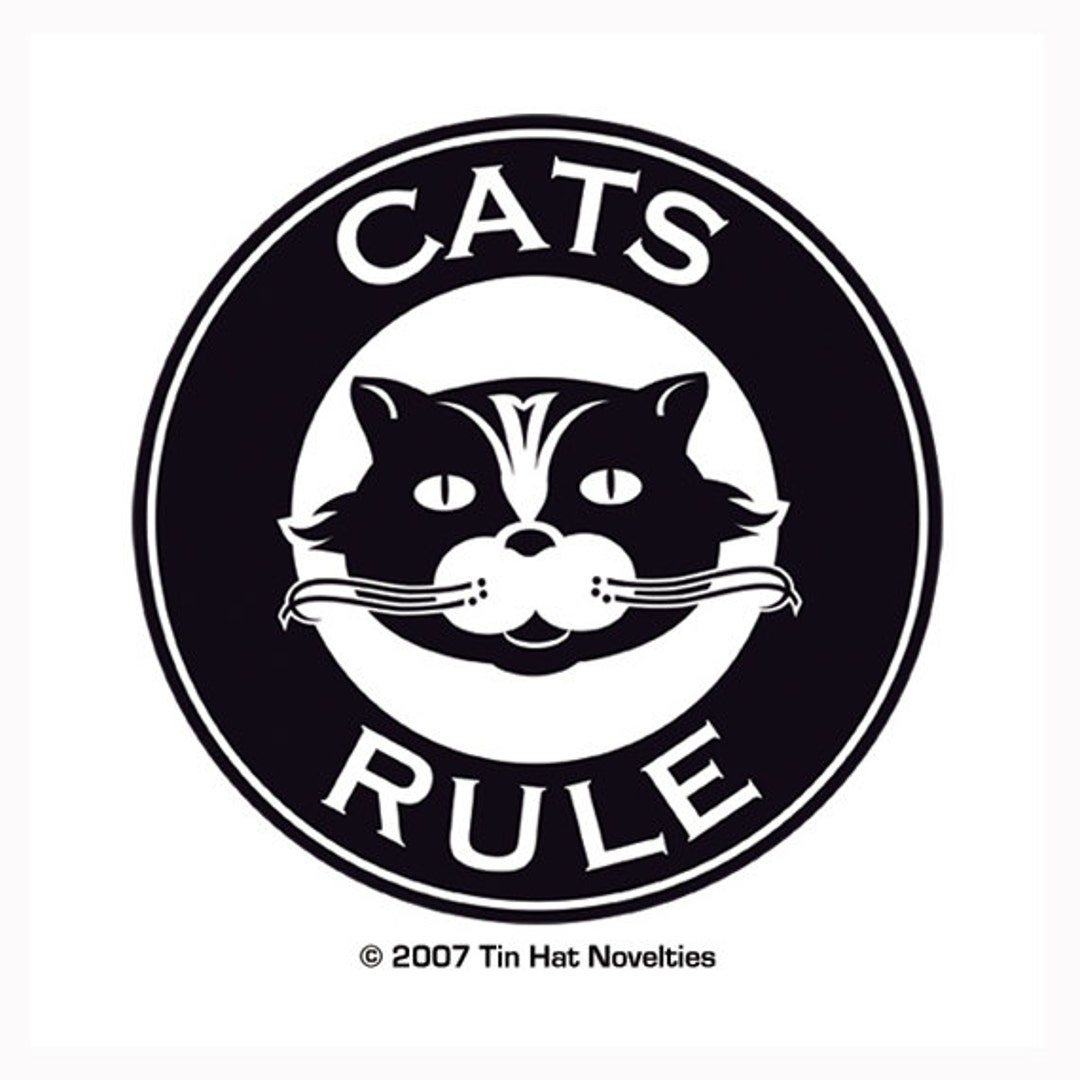 Cats Rule Sticker - Etsy