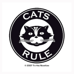 Cats Rule Sticker