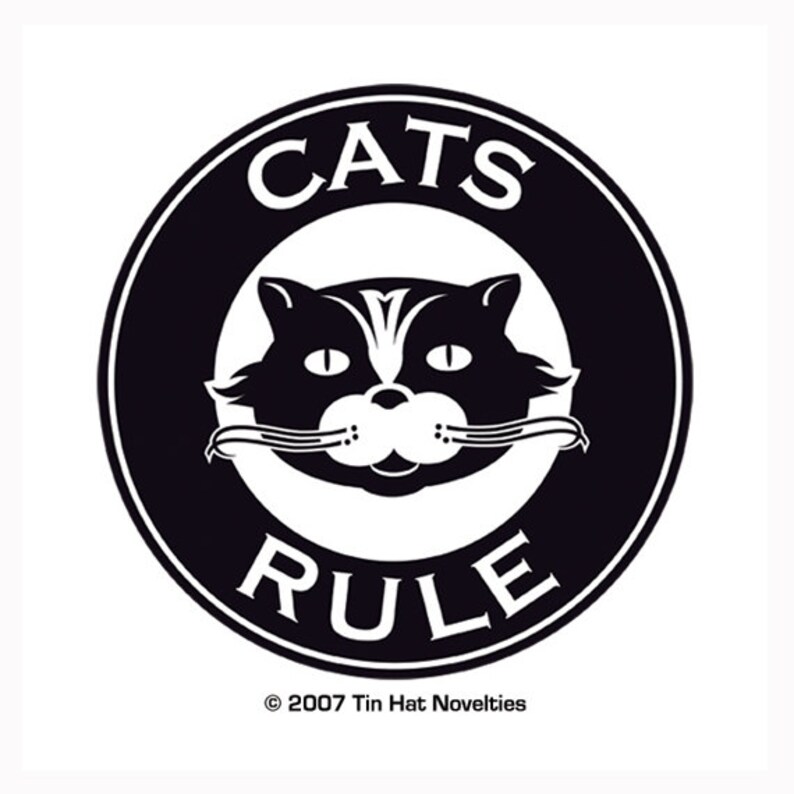 Cats Rule Sticker image 1