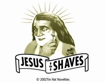 Jesus Shaves Tattoo