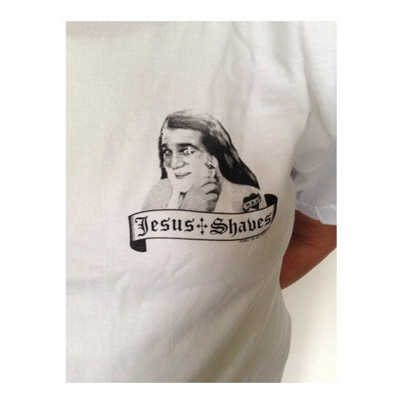 Jesus Shaves T-shirt - 100% Cotton Tee With Lord's Shaving Prayer on Back.  - Etsy