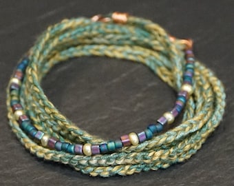 New Leaf Affirmation Warrior Wrap/ Bracelet/ Necklace/ more than skin deep/ more than this jewelry/ pay it forward/ givingthroughjewelry