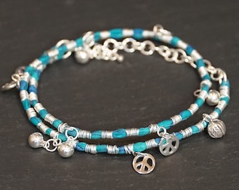 Peaceful Sky Warrior Wrap/ more than skin deep jewelry/ one world jewelry/ pay it forward jewelry/ givingthroughjewelry