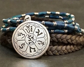 Temple Warrior Earth-Zen Warrior Wrap Bracelet Necklace/ more than skin deep/ pay it forward/ empathic warrior/ GIVINGTHROUGHJEWELRY