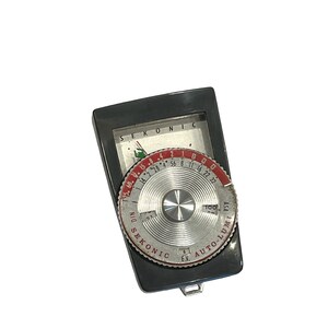 Vintage Exposure Meter - Vintage Seconic Movie Meter Exposure Meter with Original Leather Case