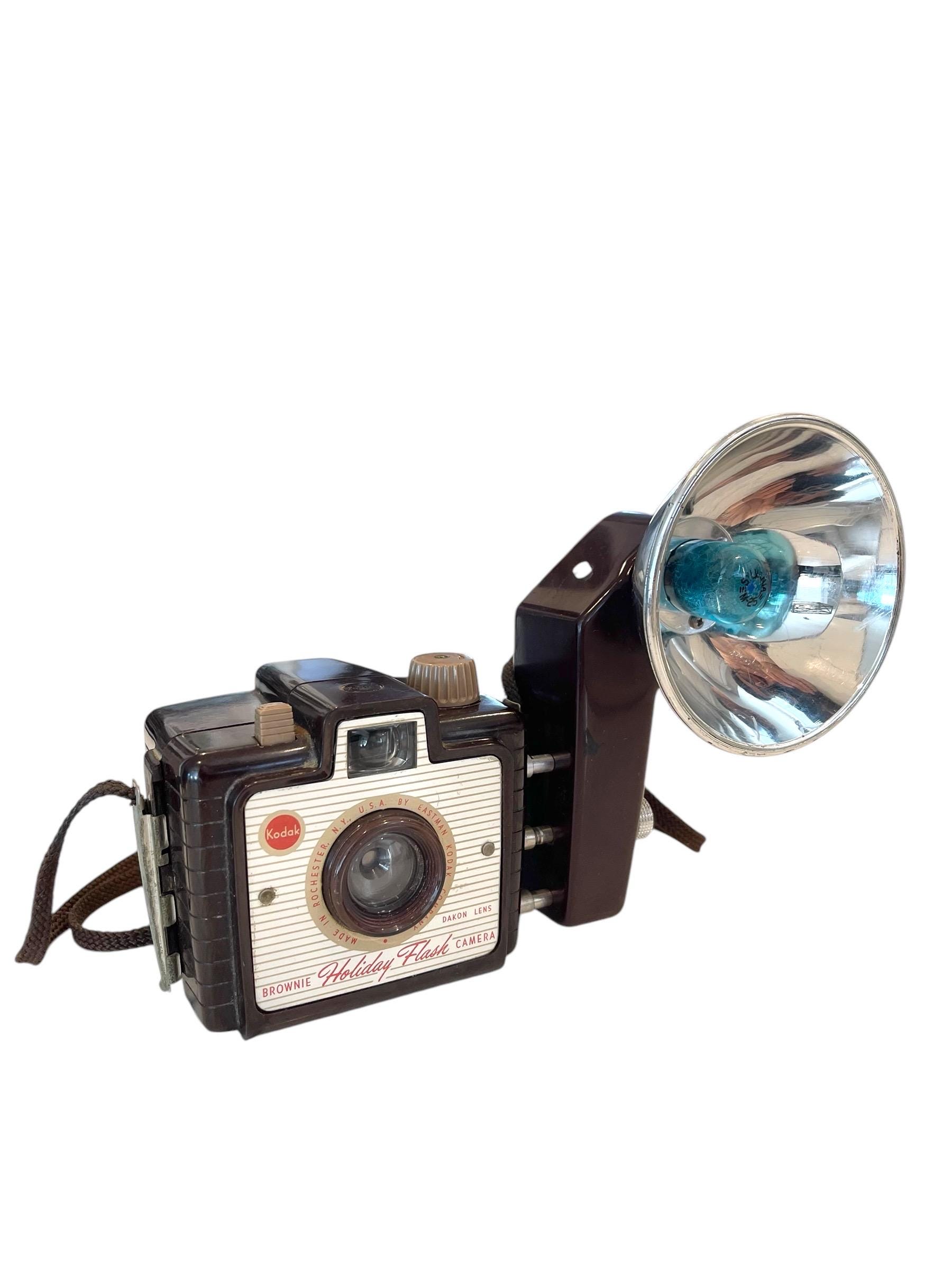 Vintage Film Camera Kodak Brownie Holiday Flash Camera with Flash