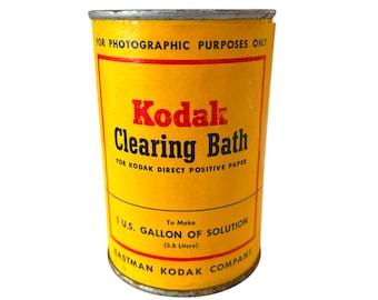Vintage Kodak Photo Developing Clearing Bath