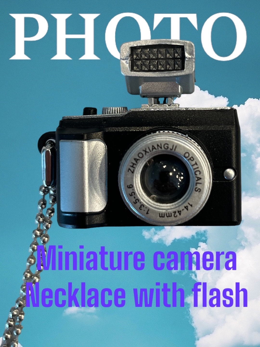 Mini Camera Necklace - Vintage Camera Necklace - Miniature Camera ...