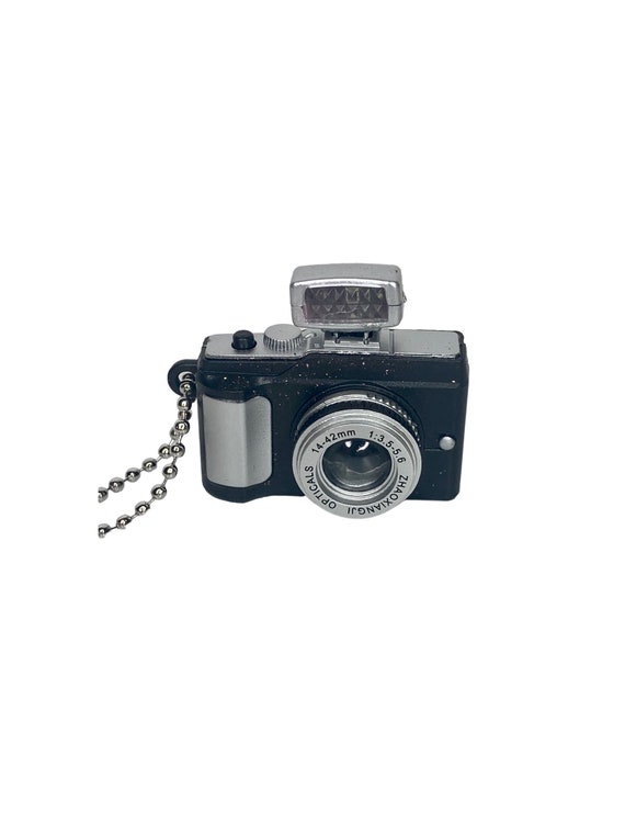 Collar de mini cámara Collar de cámara vintage Collar de cámara en  miniatura con flash y sonido de trabajo -  España