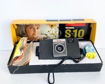 Vintage Film Camera - Cool Vintage Kodak Instamatic  S-10 Outfit - We specialize in Vintage Cameras- Take a Look