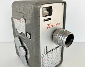 Vintage film movie camera - vintage Tower T-92 8mm film movie camera