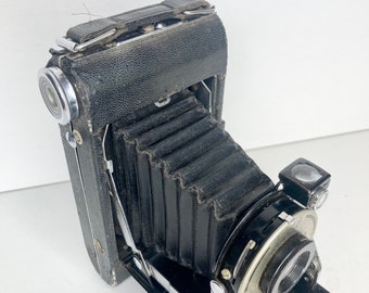 Vieux Kodak Vigilant Six-20 – Appareil Photo Pliant Vintage Noir