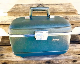 Vintage Camera Case - Locking upcycled 1950's Socialite Case fitted with Pick and Pluck foam - Hard Shell Camera Case