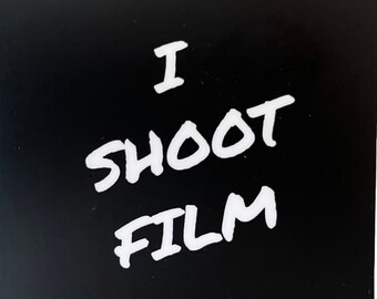 Photography Sticker - I Shoot Film - Photography Decal - Photographer