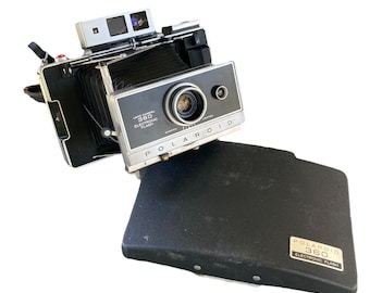 Polaroid Land Camera - Polaroid 360 Land Camera with electronic flash - Vintage Camera