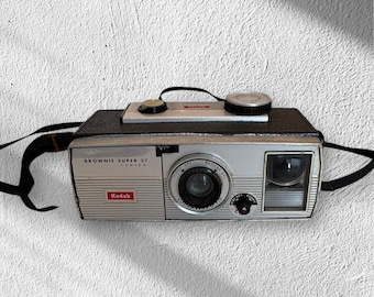 Vintage Film Camera - Brownie Super 27 Camera with built in flash unit