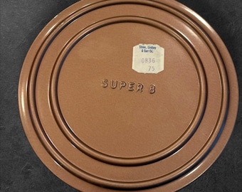 Vintage 8mm film tin - 5 Inch film reel - Vintage Super 8 Film Tin