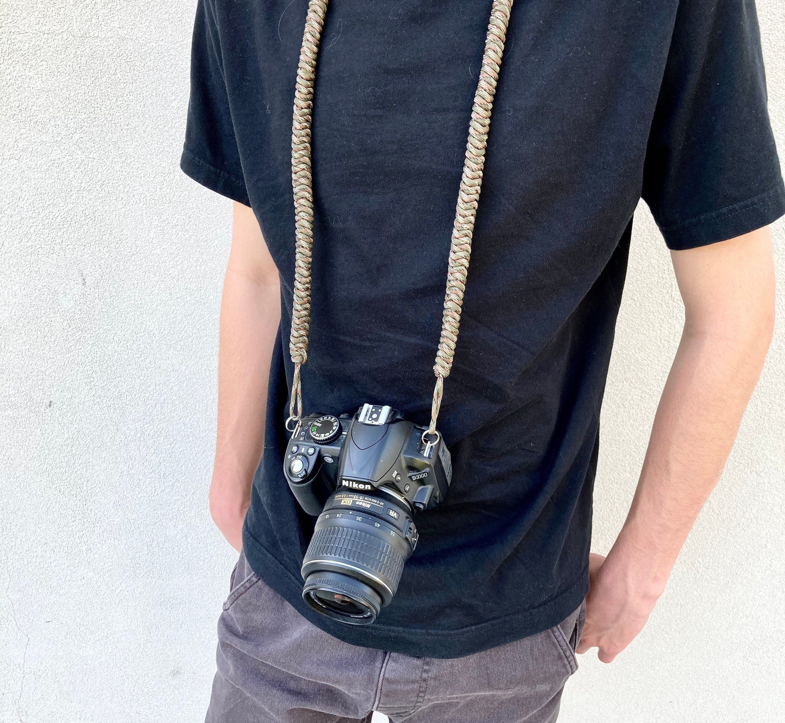 Camera Strap Paracord Camera Strap Handmade Camo Paracord Camera