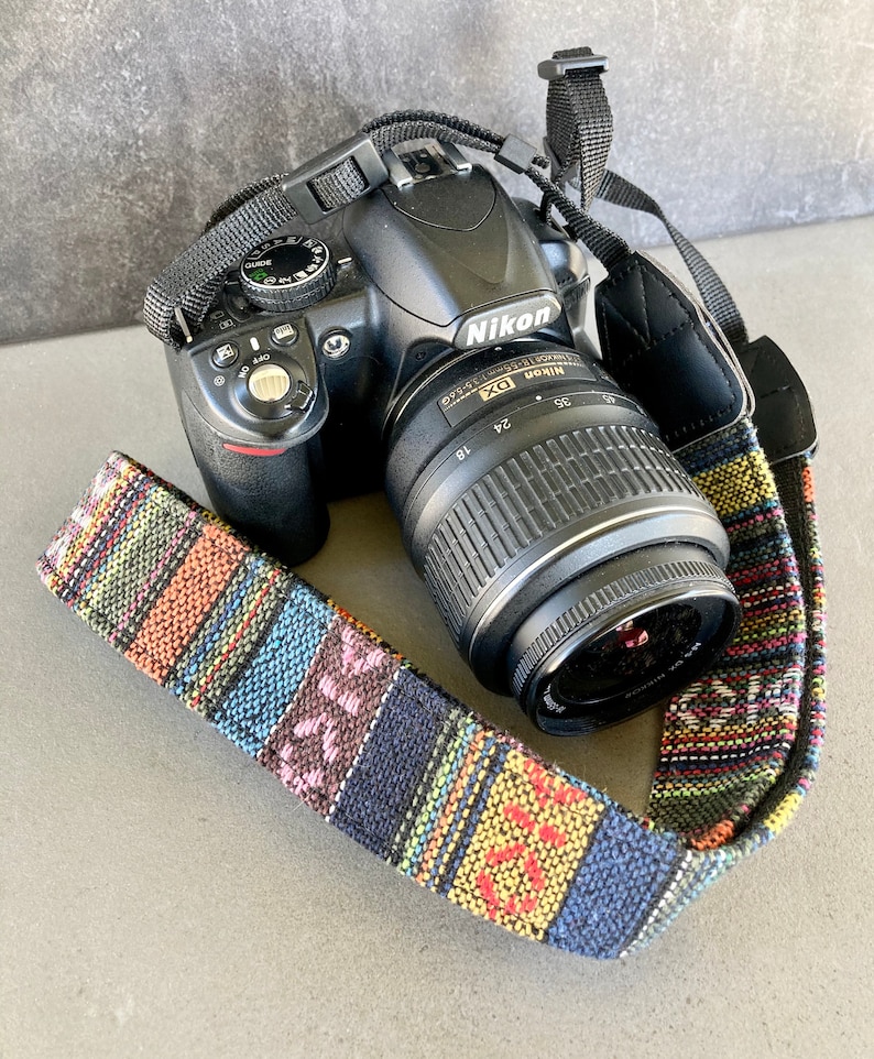 DSLR Camera strap fits any camera -Free Shipping -  We have hundreds of straps - Camera Strap Hippie Strap 