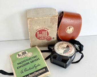 Vintage Exposure Meter - DeJur Brand Light Meter- Check out all of our Vintage Photography Accessories