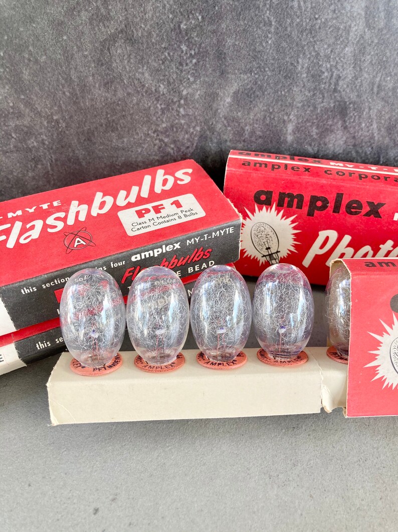 Vintage Flash Bulbs PF 1 by Amplex Flashbulbs New Old Etsy
