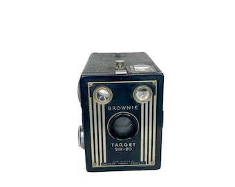 Vintage Box Camera - Vintage Kodak Brownie Target Six-20 Box Camera - Check out our huge vintage camera collection