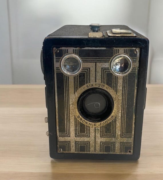 Appareil Photo Ancien Kodak Brownie Junior Six-20 Années 1930 USA