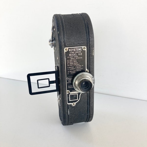 Vintage Film Movie Camera - Awesome  Keystone K-8 Model 8mm Movie Camera