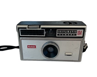 Vintage film camera -Cool Vintage Kodak Instamatic Model 104 -  We specialize in Vintage Cameras- Take a Look