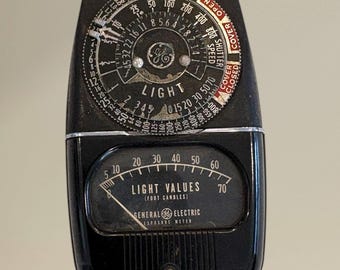 Vintage Exposure Meter -Very Nice Vintage GE Light Meter- Check out all of our Vintage Photography Accessories