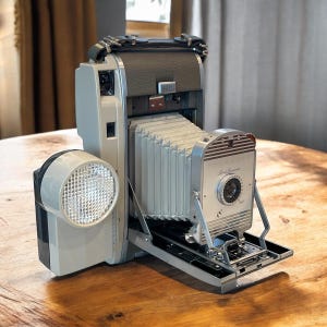 Vintage Polaroid Camera - Polaroid Model 800 Land Camera Outfit  - Polaroid