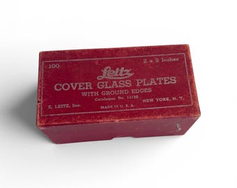 Vintage Film Photography Glass Cover Plates for making slides - Leitz