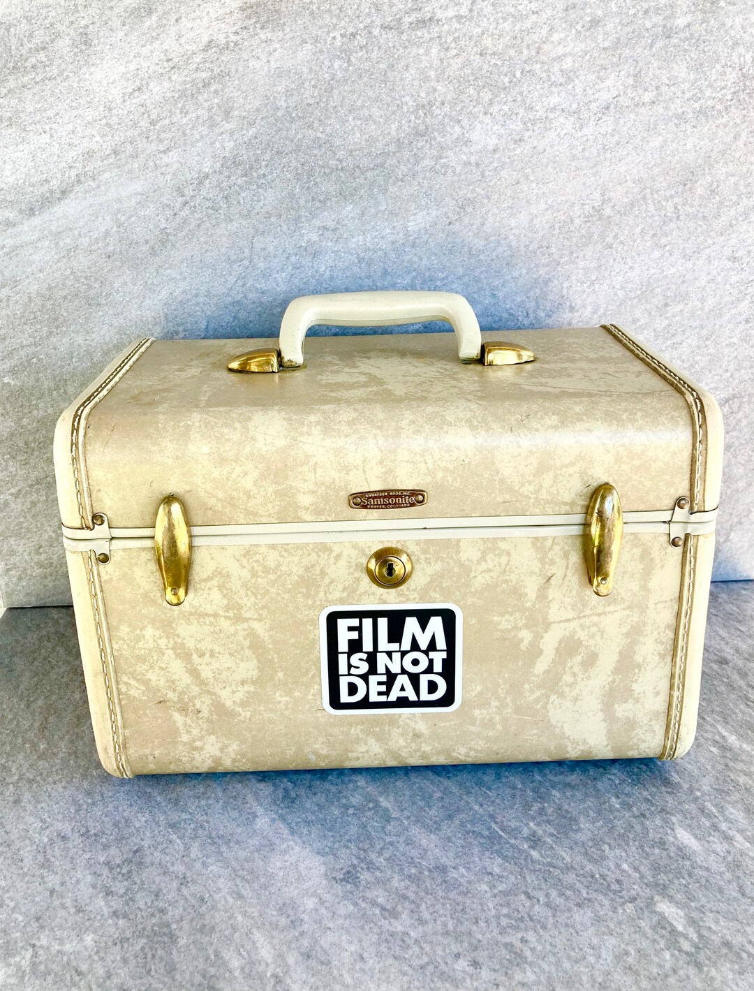 Vintage Camera Case Locking Upcycled 1950's Samsonite Case Fitted With