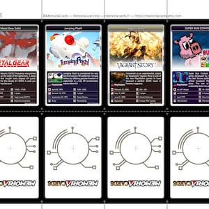 Metal Gear Solid Trading Cards - Etsy