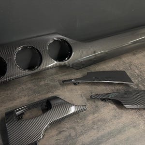 Ensemble de garnitures intérieures en fibre de carbone pour Ford Mustang