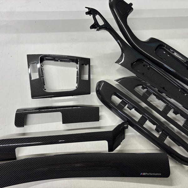 Juego de molduras interiores de fibra de carbono para BMW Serie 3 E46 Coupé