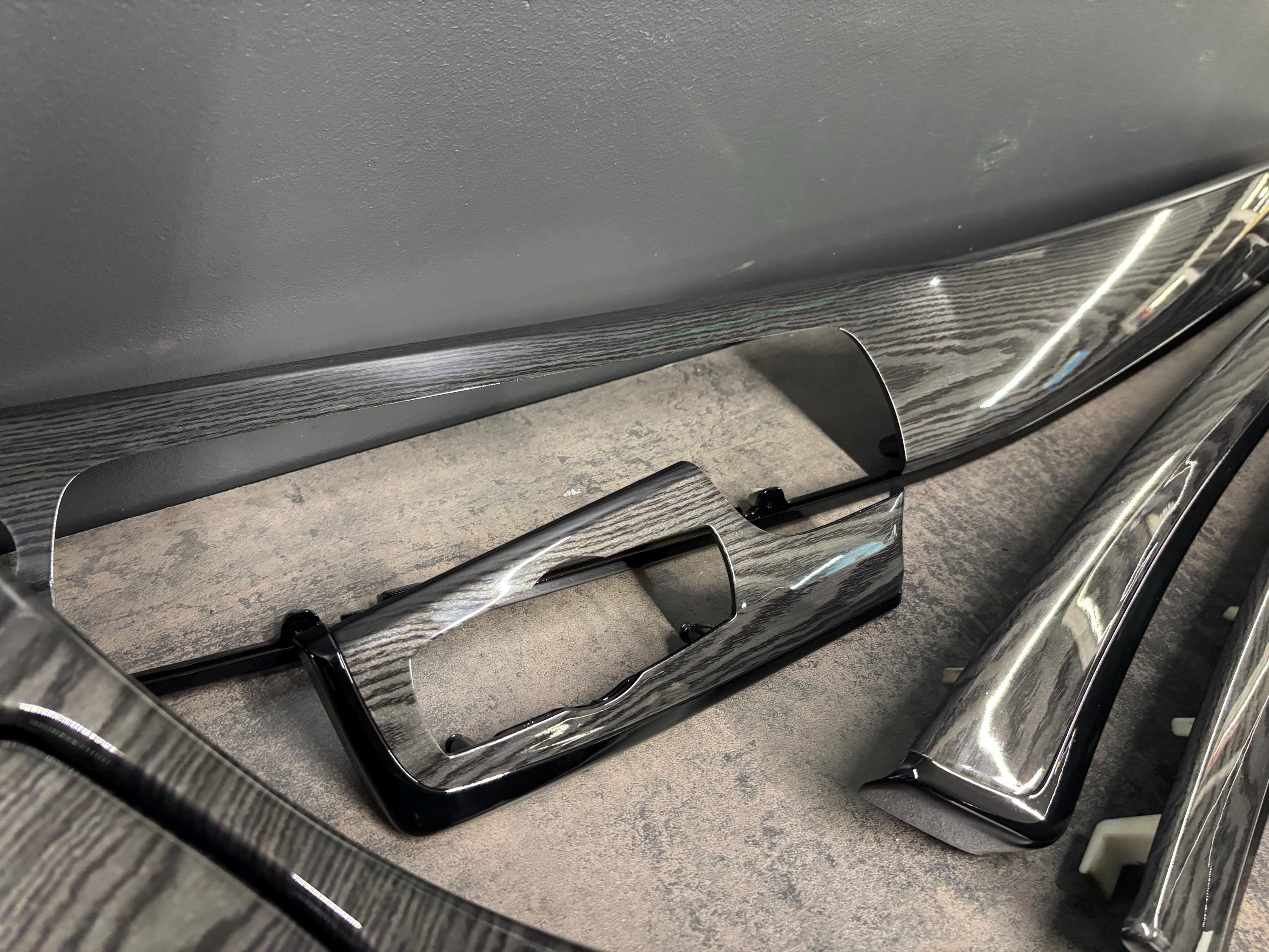 BMW F10 F11 Dark WOOD Interior Trim Set LHD - Etsy