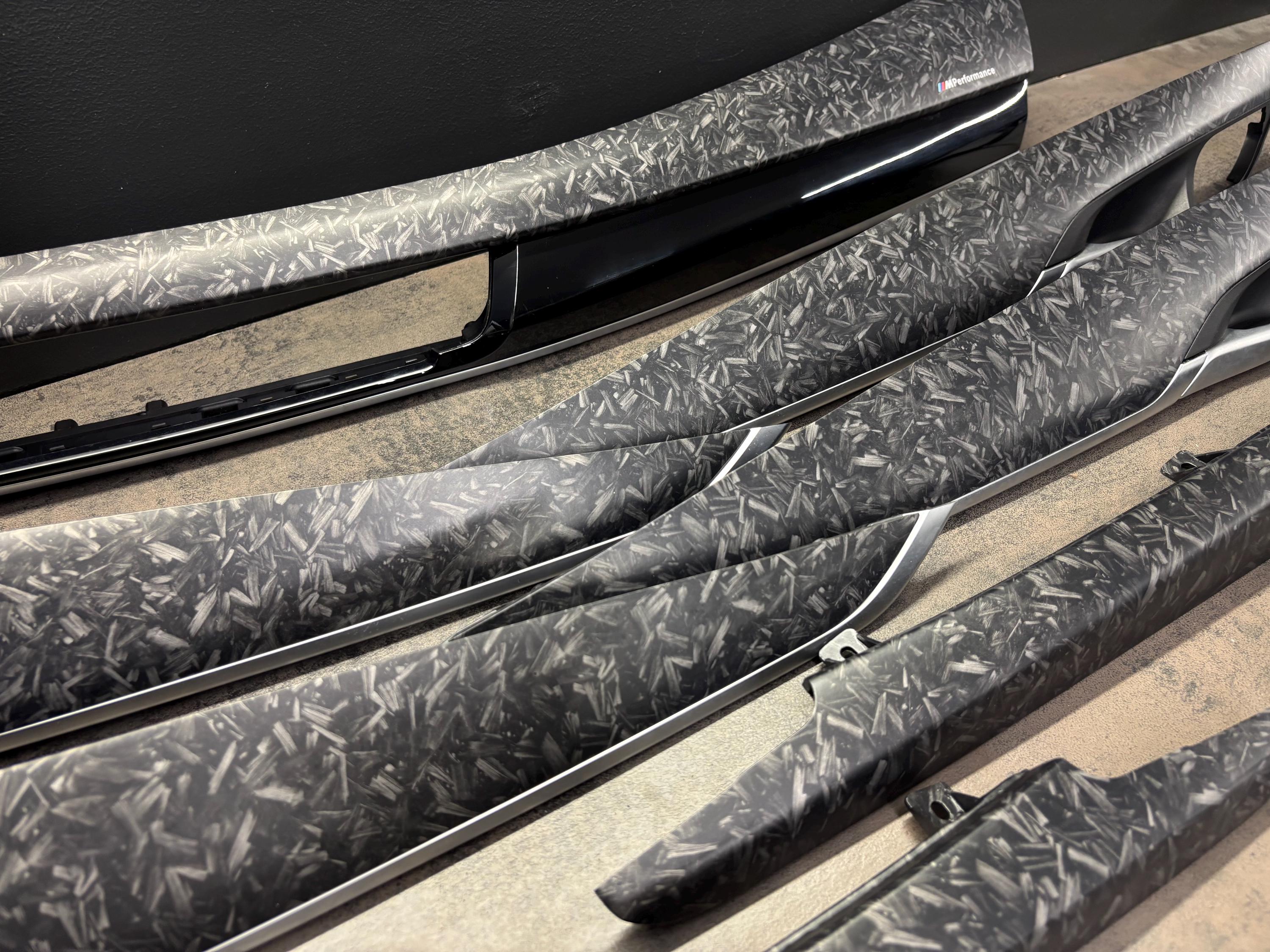 BMW X5 X6 F15 F16 F85 F86 Matte FORGED Carbon Fiber Interior Trim