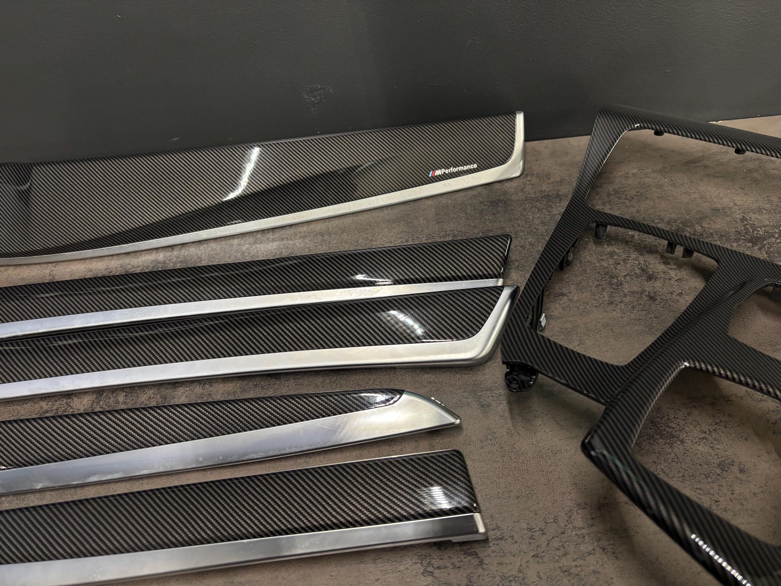 BMW F10 F11 CARBON Fiber Interior Trim Set LHD - Etsy